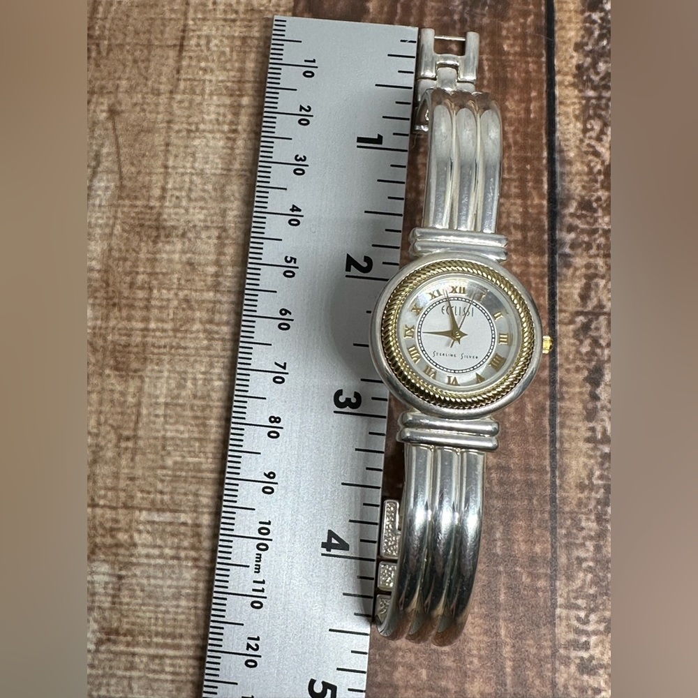 ECCLISSI Sterling Silver .925 watch with in EUC - Picture 10 of 11